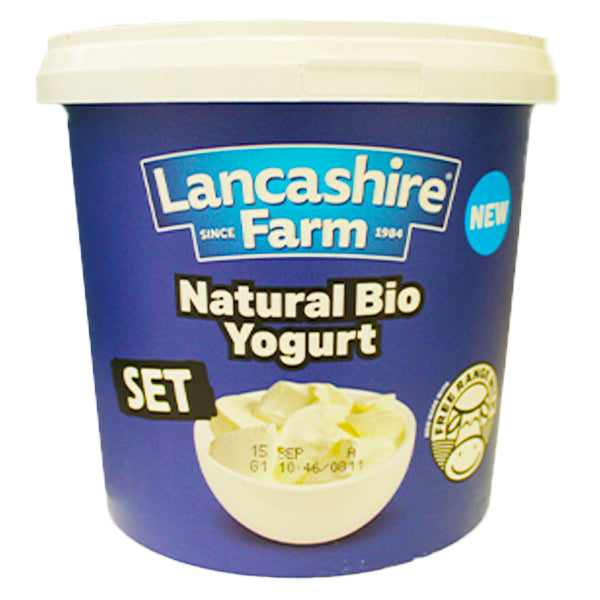 Lancashire Farm Natural Bio Yogurt Set 1kg @SaveCo Online Ltd