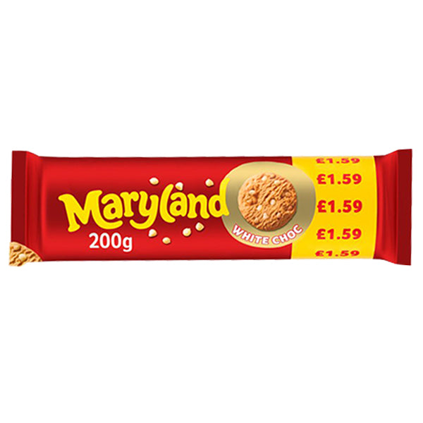 Maryland White Choc Chip Cookies 200g @SaveCo Online Ltd