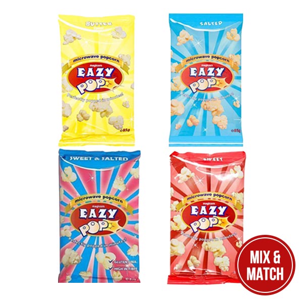 Eazy Popcorn Range Mix&Match OFFER 2 FOR £1