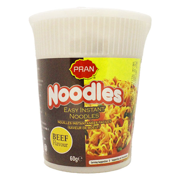 Pran Pot Easy Instant Noodles Beef Flavour 60g @SaveCo Online Ltd