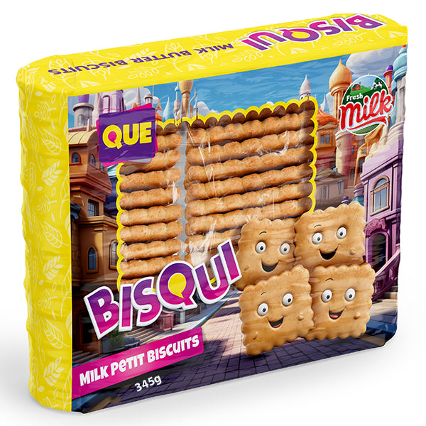 QUE Bisqui Milk Petit Biscuit 3pk @SaveCo Online Ltd