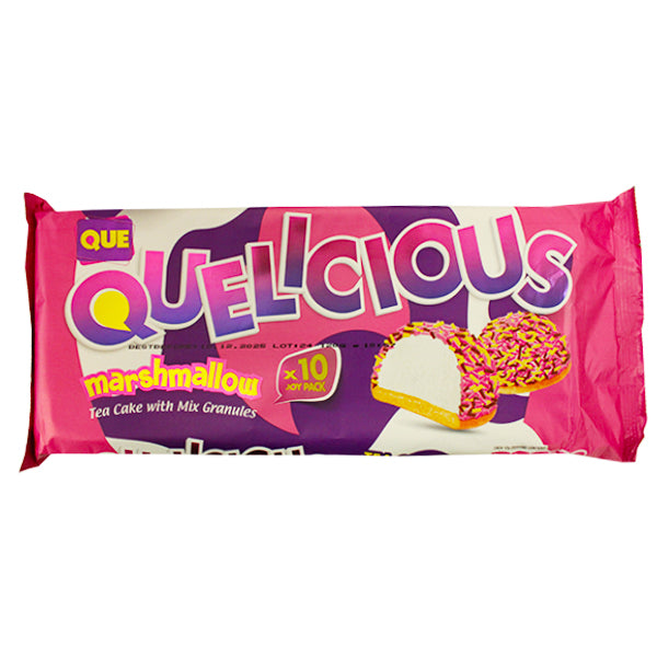 QUE Quelicious Marshmallow Mix Granules Tea Cake 10pk @SaveCo Online Ltd