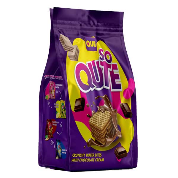 QUE So Qute Crunchy Wafer Chocolate Bites 200g @SaveCo Online Ltd