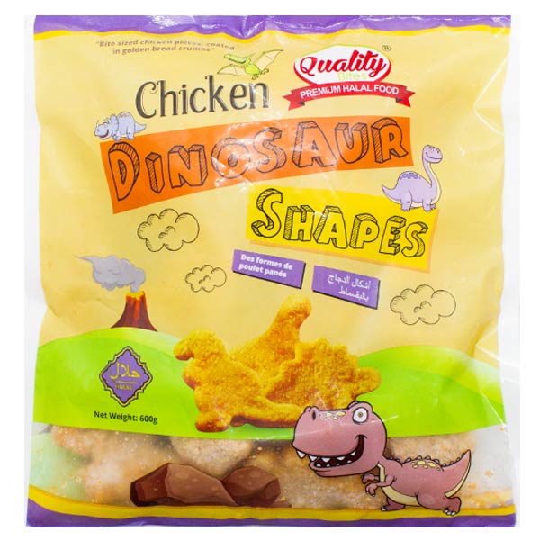 Quality Bites Chicken Dinosaur Shapes 600g @SaveCo Online Ltd