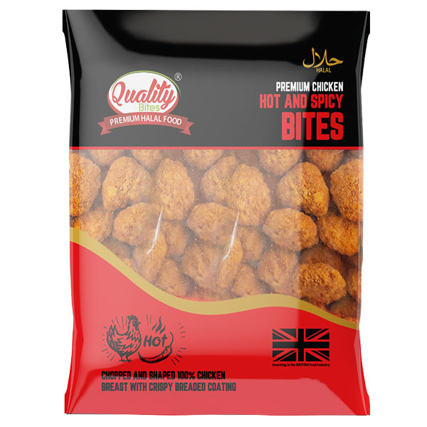 Quality Bites Premium Chicken Hot And Spicy Bites 400g @SaveCo Online Ltd