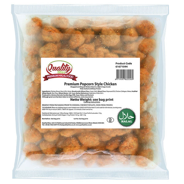Quality Bites Premium Popcorn Style Chicken 500g @SaveCo Online Ltd