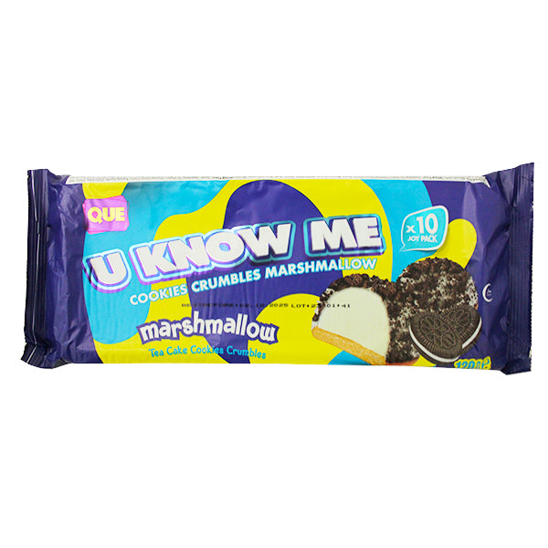 QUE Quelicious U Know Me Marshmallow Cookie Crumbles Tea Cakes 10pk @SaveCo Online Ltd