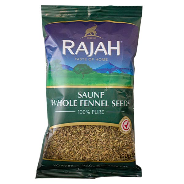 Rajah Whole Fennel Seeds 300g @SaveCo Online Ltd