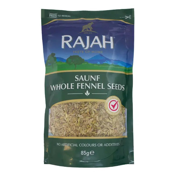 Rajah Saunf Whole Fennel Seeds 85g @SaveCo Online Ltd