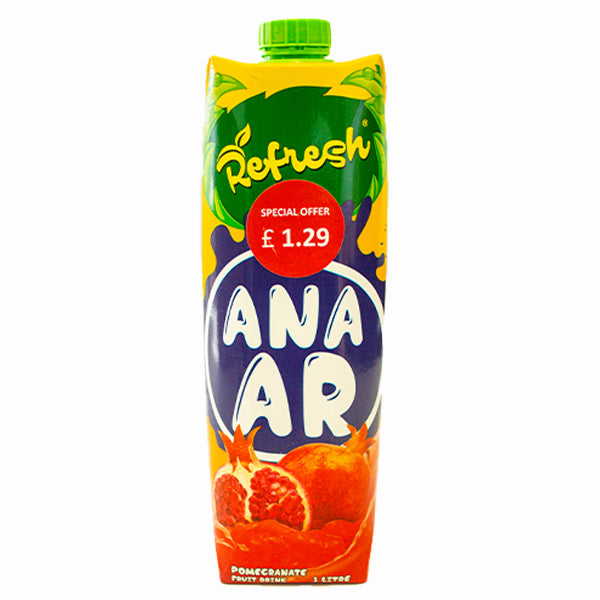 Refresh Anaar (Pomegranate) Fruit Drink 1L @SaveCo Online Ltd