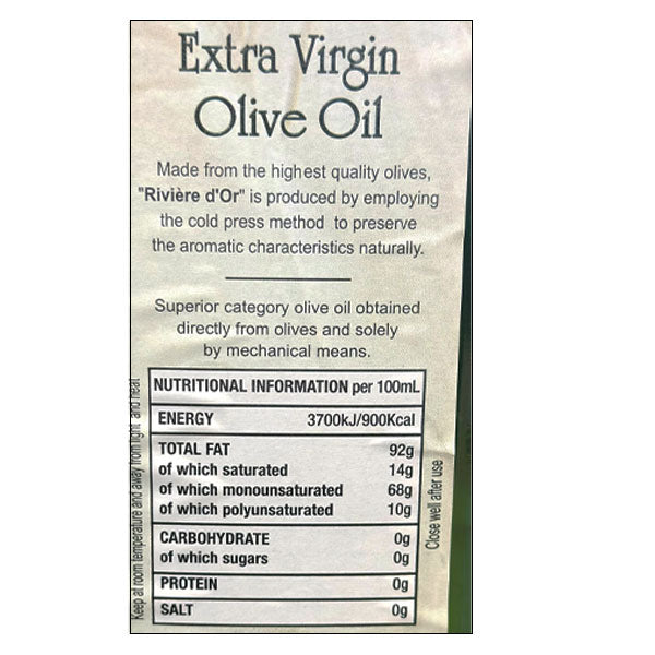 Riviere Extra Virgin Olive Oil 750ml @SaveCo Online Ltd