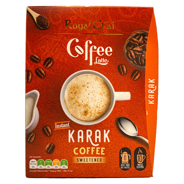 Royal Chai Coffee Latte Karak Coffee Sweetened 10 Sachets @SaveCo Online Ltd