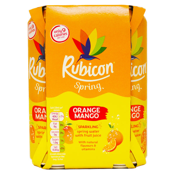 Rubicon Sparkling Orange Mango Can MULTI-BUY OFFER 2 for £2.50