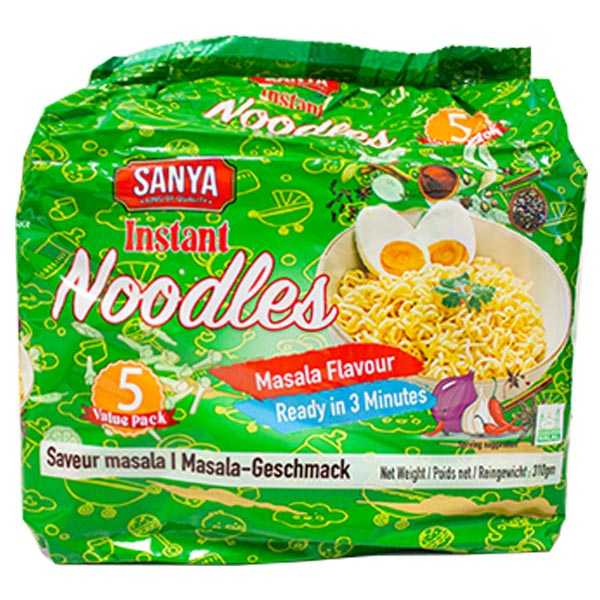 Sanya Instant Noodles Masala Flavour 5Pk (310)    @SaveCo Online Ltd