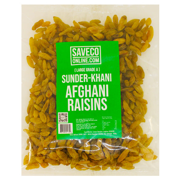 SaveCo Sunder-Khani Afghani Raisins 500g @SaveCo Online Ltd