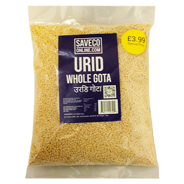 SaveCo Urid Dall Whole Gota 1.5kg @SaveCo Online Ltd