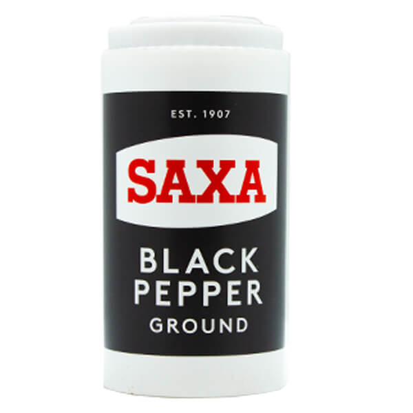 Saxa Black Pepper 25g @SaveCo Online Ltd