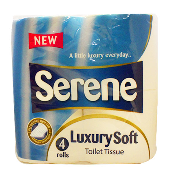 Serene Luxury Soft Toilet Tissue 4 Rolls @SaveCo Online Ltd