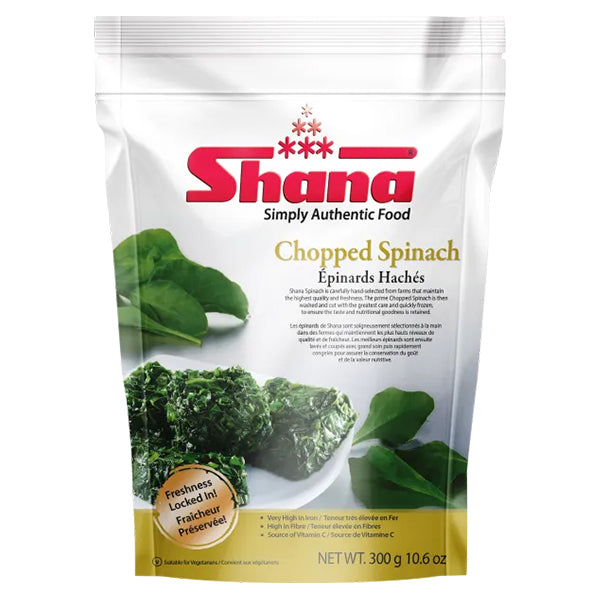 Shana Chopped Spinach 300g @SaveCo Online Ltd