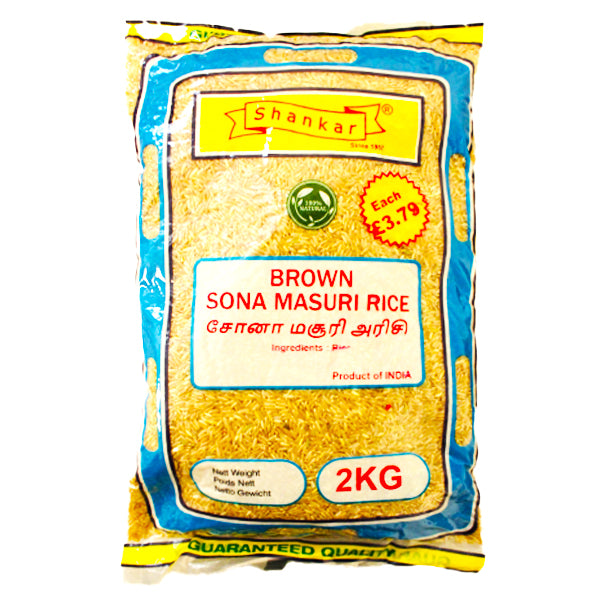 Shankar Brown Sona Masuri Rice 2kg @SaveCo Online Ltd