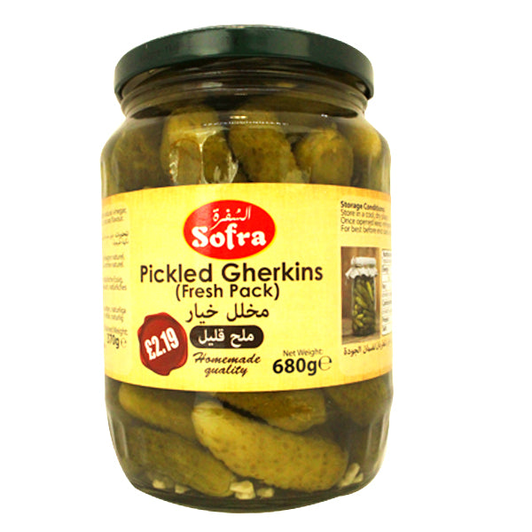 Sofra Pickled Gherkins 680g @SaveCo Online Ltd