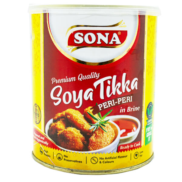 Sona Soya Tikka Peri Peri In Brine 850g @SaveCo Online Ltd