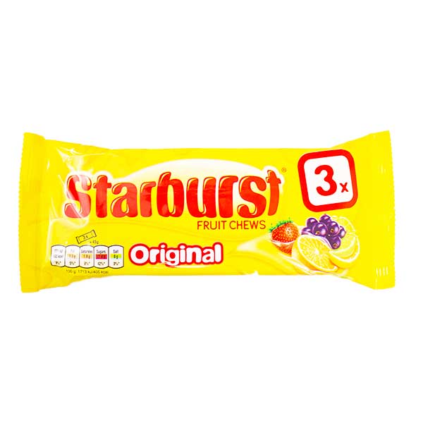 Starburst Original Fruit Chews 3pk @SaveCo Online Ltd