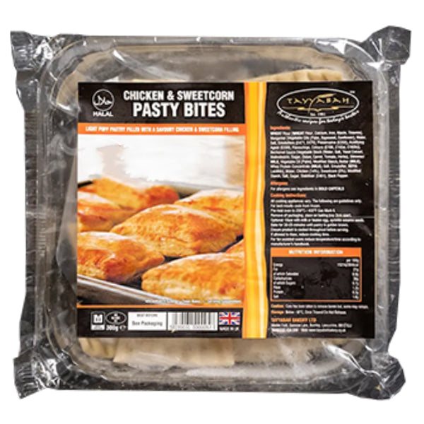 Tayyabah Chicken & SweetCorn Pasty Bites 300g @SaveCo Online Ltd