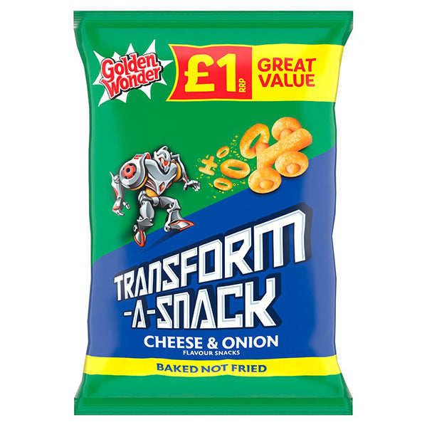 Golden Wonder Transform-A-Snack Cheese & Onion 56g @SaveCo Online Ltd