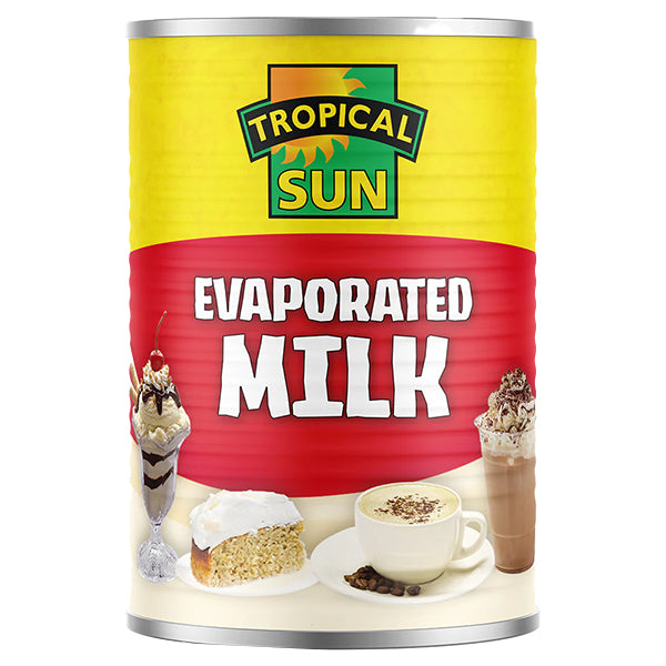 Tropical Sun Evaporated Milk 410ml @SaveCo Online Ltd