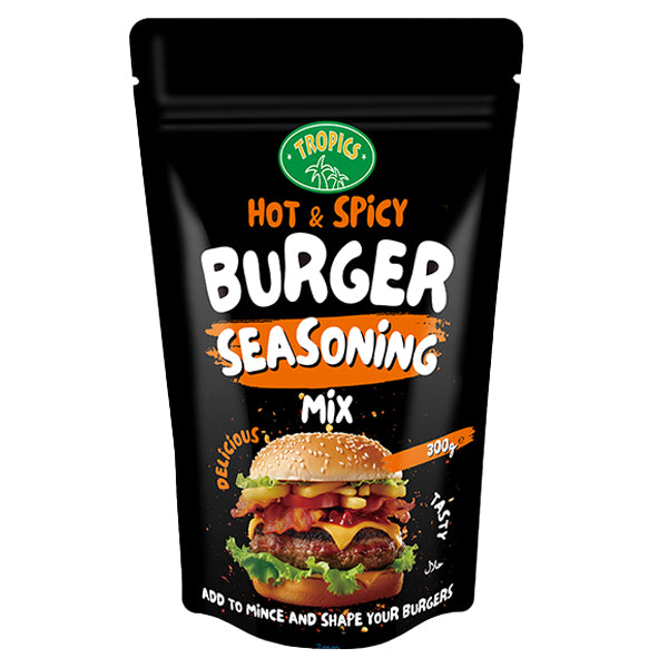 Tropics Hot & Spicy Burger Seasoning Mix 300g @SaveCo Online Ltd