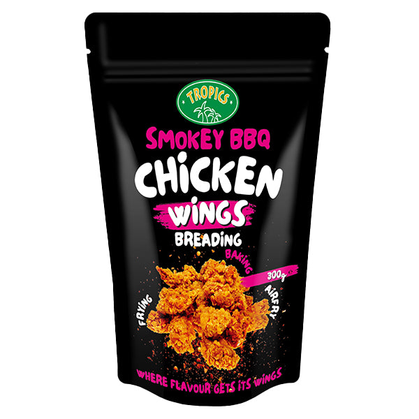 Tropics Smokey BBQ Chicken Wings Breading 300g @SaveCo Online Ltd