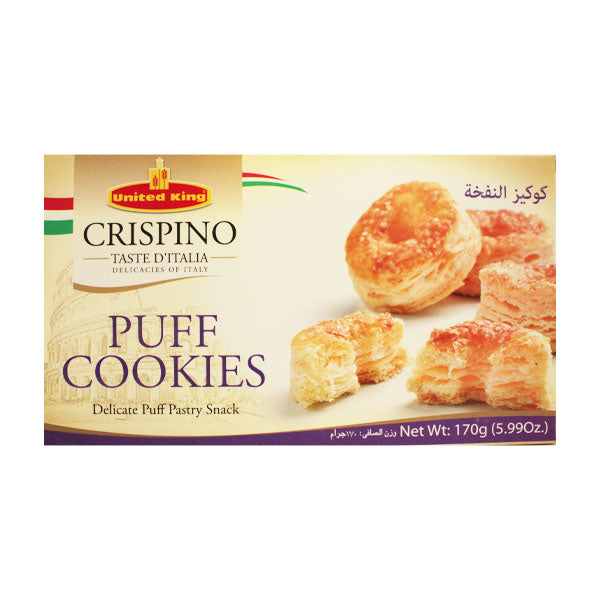 United King Crispino Puff Cookies 170g @SaveCo Online Ltd