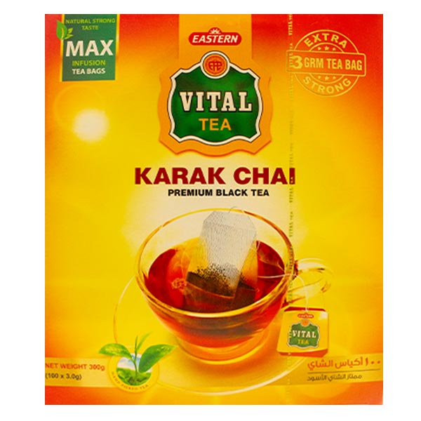 Vital Karak Chai 100 Tea Bags @SaveCo Online Ltd