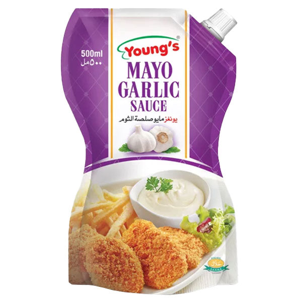 Young's Mayo Garlic Sauce 500ml @SaveCo Online Ltd