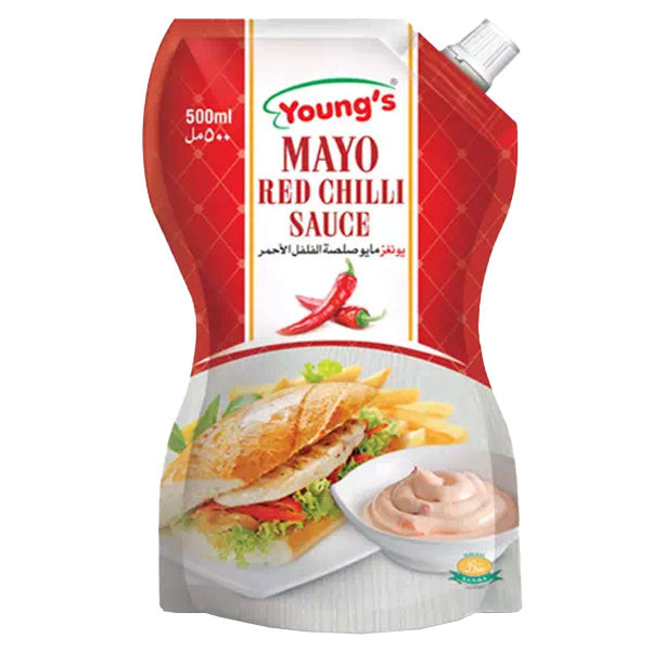 Young's Mayo Red Chilli Sauce 500ml @SaveCo Online Ltd