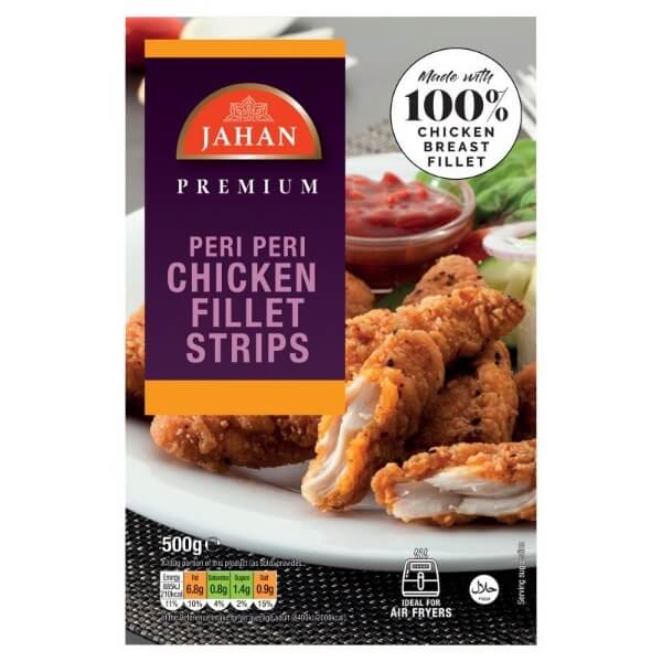 Jahan Peri Peri Chicken Fillet Strips 500g | Online Grocery Service ...