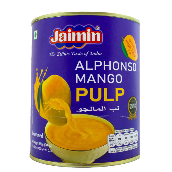 Jaimin Alphonso Mango Pulp 850g @SaveCo Online Ltd