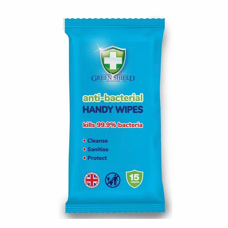 Greenshield Anti-Bacterial Handy Wipes 15's SaveCo Online Ltd