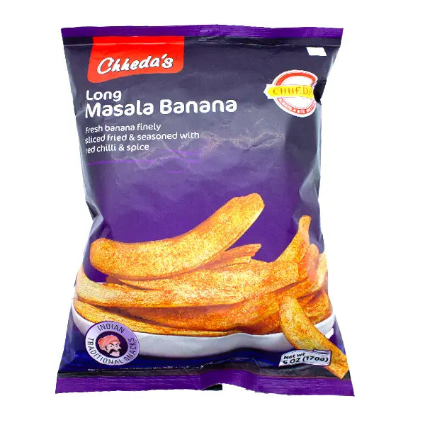 Chhedas Long Masala Banana Chips 170g @SaveCo Online Ltd