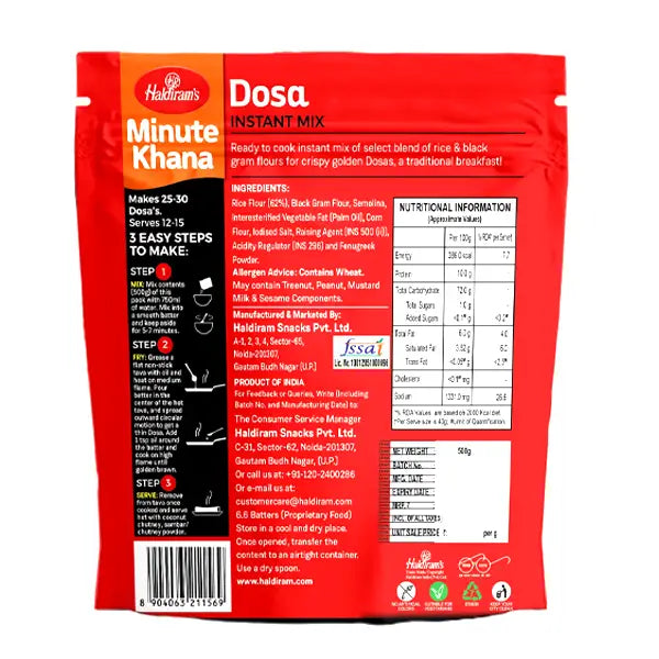 Haldiram's Dosa Mix 500g @SaveCo Online Ltd