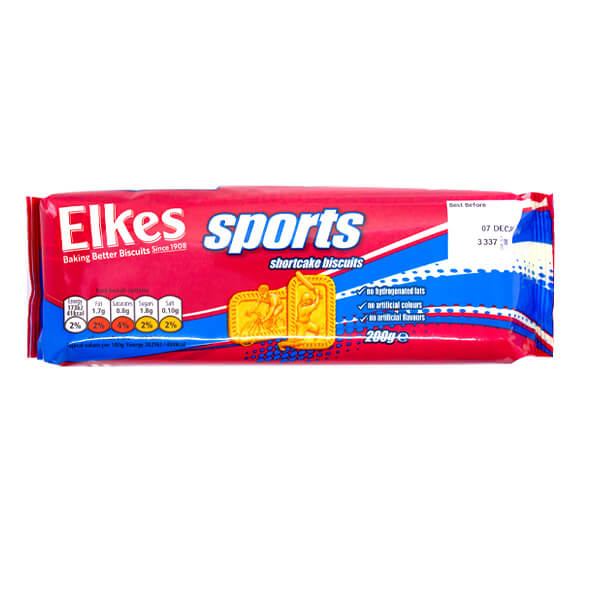 Elkes Sports Shortcake Biscuit 200g @SaveCo Online Ltd