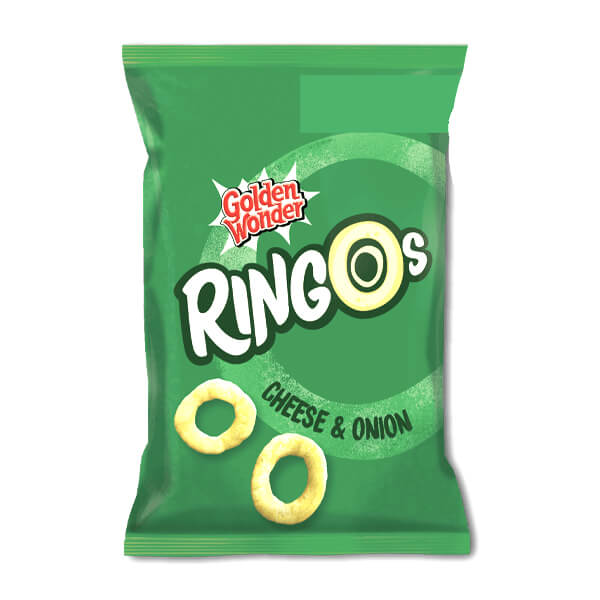 Golden Wonder Ringos Cheese & Onion 6Pk @SaveCo Online Ltd