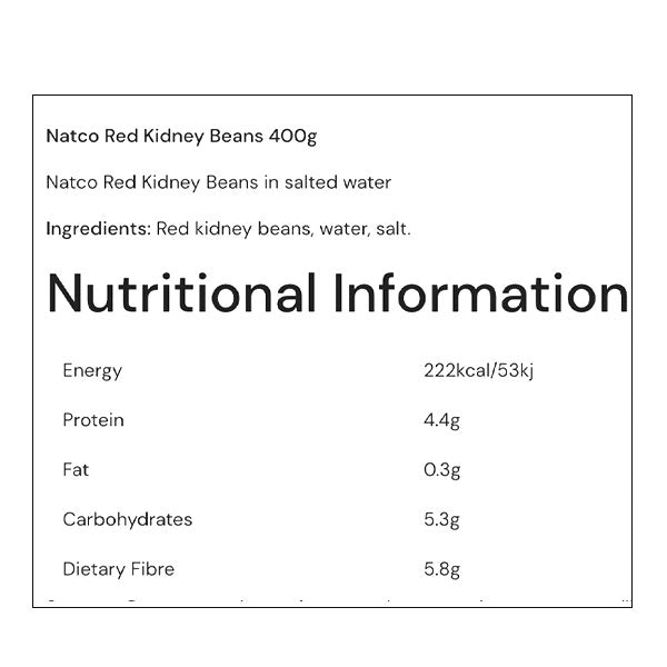 Natco Kidney Beans in Salted Water 400g @SaveCo Online Ltd
