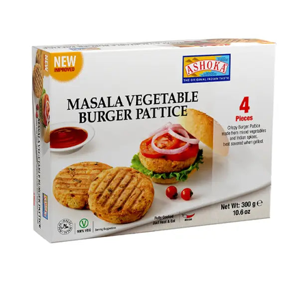 Frozen Ashoka Masala Vegetable Burger Pattice (4 Pack)  @SaveCo Online Ltd