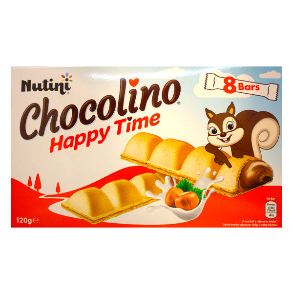 Nutini Chocolino Happy Time Bars 8Pk @SaveCo Online Ltd