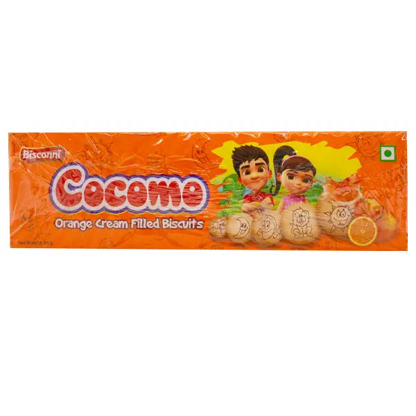 Bisconni Cocomo Orange Cream Filled Biscuits 94g   @SaveCo Online Ltd