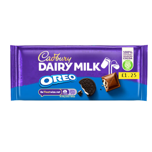 Cadbury Dairy Milk Oreo 120g @SaveCo Online Ltd