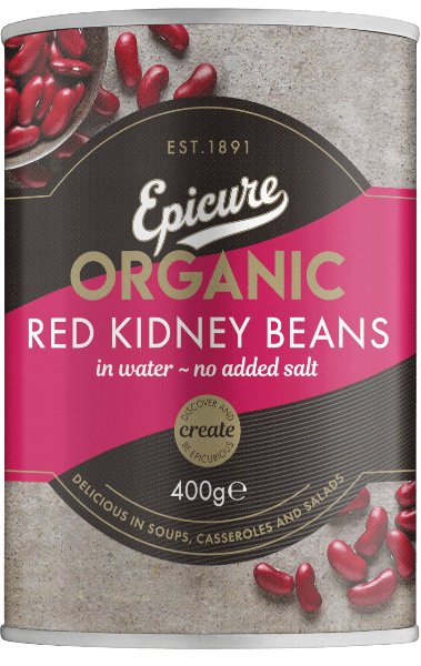 Epicure Organic Red Kidney Beans 400g @SaveCo Online Ltd