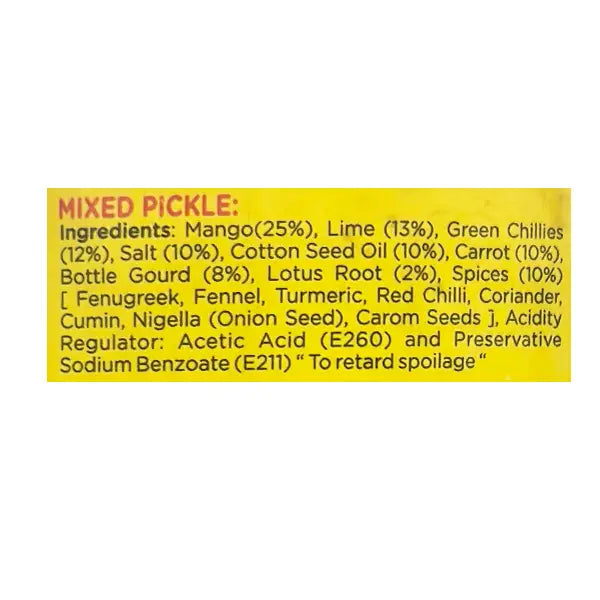Pachranga Mixed Pickle 400g @SaveCo Online Ltd